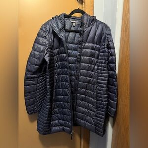 Eddie Bauer Women’s Lightweight Down Parka XL Navy